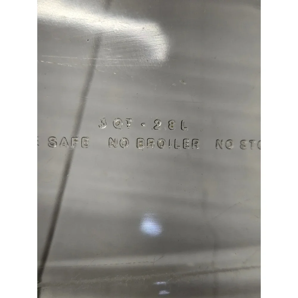 Pyrex 233-S Clear Glass Rectangular Baking Dish 3 Quart 2.8L‎ Casserole Pan USA
